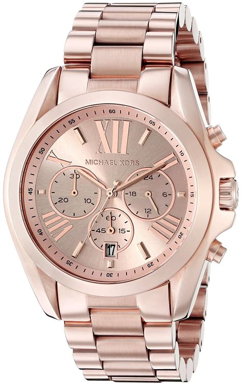 michael kors rose gold chronograph watch review|rose gold mk watch men.